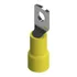 Terminal T/ Olhal Tubular Isolado 25mm (25-6) Amarelo C/10pç