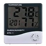 Termo Higrômetro Digital Medidor De Temperatura E Umidade Relativa Do Ar HTC 1