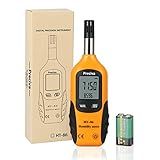Termo Higrômetro Digital Psicómetro Preciva Mini Temperatura LCD E Medidor De Umidade Com Ponta De Orvalho E Higrômetro De Temperatura De Lâmpada úmida Para Indústria Agricultura Meteorologia Bateria 9 V Incluída 