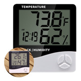 Termo higrômetro Digital Relógio Umidade E Temperatura Do Ar