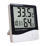 Termo higrômetro Digital Relógio Umidade E