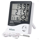 Termo higrômetro Digital Relógio Umidade Temperatura Ar