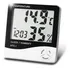 Termo Higrômetro Medidor Sensor Temperatura Umidade Relógio Digital
