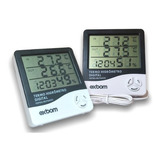 Termo Higrômetro Medidor Temperatura umidade Relógio