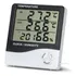 Termo Higrômetro Medidor Temperatura Umidade Relógio Digital