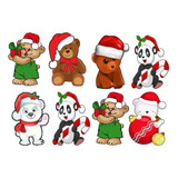 Termocolante De Tecido Urso Natalino Patch Estampado 159