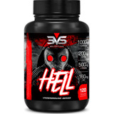 Termogênico Hell Fórmula Exclusiva Contendo 7 Ingredientes Com Cafeína L carnitina L tirosina Mct Picolinato De Cromo E Vitaminas 120 Cápsulas