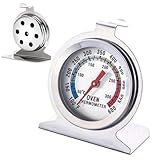 Termometro Analogico Forno 300 Graus Inox Cozinha Culinaria Preparo Refeiçao Churrasqueira Profissional Domestico Resistente Alta Temperatura
