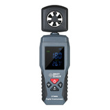 Termômetro De Anemômetro Digital Lcd Negro smart Sensor St96