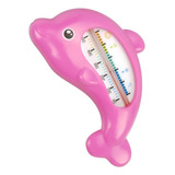 Termômetro De Banheira Banho Infantil Água Bebê Menina Golfinho Rosa Pimpolho