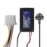 Termômetro Digital LCD De Resfriamento De água Para PC Ponteiro Display Termômetro Sensor De Temperatura Sonda Termômetro LCD Digital Com Sonda De Sensor à Prova D água Para