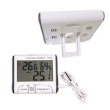 Termômetro Digital P  Frio Calor  Umidade Do Ar   Relógio 