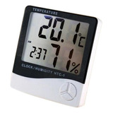 Termometro Higrometro Relogio Digital Medidor