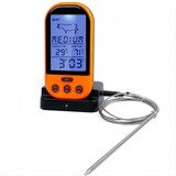 Termômetro Lcd Digital Carne Churrasco Bbq Cozinha 8 Modos