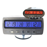 Termômetro Relógio Carro Automotivo Lcd Digital