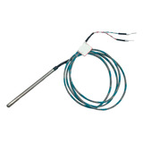 Termopar Tipo J Sensor 5mm X 200mm Cabo Malha 1 Mt