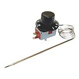 Termostato Analógico 50 300 C 30A S Bucha Longo Fornos Fritadeiras