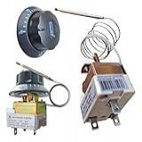Termostato Capilar De Segurança Desligamento Automatico 50 300 C AC 250V 16A 50 60Hz