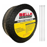 Térmotape Preta Para Escapamento 10metros 4 Abraçadeiras