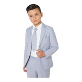 Terno Infantil Cinza Chumbo Oxford slim italiano Oferta
