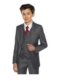 Terno Infantil Masculino Kit Casamento Paletó calça colete