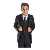 Terno Infantil Masculino Slim Italiano Pespontado 4 Cores