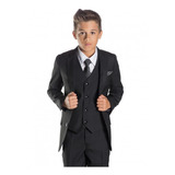 Terno Infantil Masculino Slim Italiano Pespontado 6 Cores
