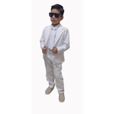 Terno Infantil Social Branco kit 5 Peças