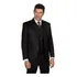 Terno Preto  Alfaiataria Poliviscose Slim Fit Com Colete