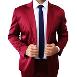 Terno Slim Fit Masculino Poliviscose Brilhante