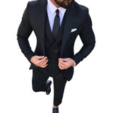 Terno Slim Masculino Paleto Calca Colete Barato 