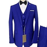 Ternos Masculinos Slim Fit Blazer De Casamento Vestido De Um Botão Terno Esportivo De Negócios 3 Peças Azul Marinho 4GG 58 42 