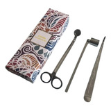 Tesoura Abafador Pinça Para Pavio De Vela Kit Tool
