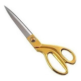 Tesoura Alfaiate Costureira Profissional Tecido Dourada 24cm