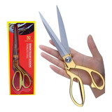 Tesoura Alfaiate Costureira Profissional Tecido Dourada 8 5 Cor Dourado