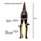 Tesoura Aviação Corte Reto Para Chapa Funileiro Calheiro Hutz