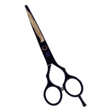 Tesoura Corte Cabelo Fio Navalha Profissional Obopekal Cor Preta
