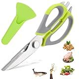 Tesoura Cozinha Tesoura De Cozinha Tesoura Para Cozinha Tesoura De Aço Inox Culinária Multiuso Tesoura Para Cortar Osso De Frango Tesouras De Aço Inoxidável Para Cortar Alimentos Macios E Duros