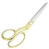 Tesoura De Alfaiate Profissional Resistente Sirmedal 20 Cm Ouro Aço Inoxidável Corte Fita Costura Costura Costura Ouro 8 5 