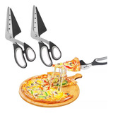 Tesoura De Pá De Pizza 2 Em 1 À Prova D água Aço Inoxidável