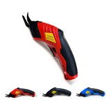 Tesoura Eletrica Tecido Corte Reto Costura Papelao Couro Usb