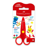 Tesoura Escolar Super Segura Creativ Faber castell Cor Vermelho