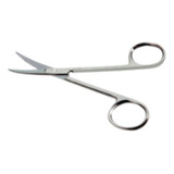 Tesoura Iris 12 Cm Curva Aço Inox Instrumento Cirúrgico