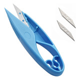 Tesoura Pic Arremate De Precisão Profissional Par Lâmina Cor Azul claro