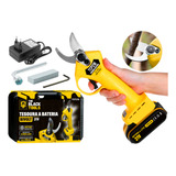 Tesoura Poda Elétrica Profissional Alicate Corte Bivot 21v
