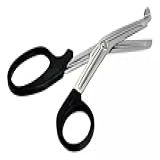Tesoura Ponta Romba Aph Tático Primeiros Socorros Emergência Preto Tesoura Universal Para Veste 18 Cm