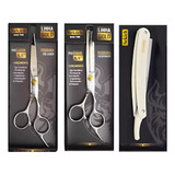 Tesouras 6 5 Fio Laser Desbaste Navalhete Cortar Cabelo