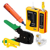 Testador Cabos De Rede Rj45 Punch Down Alicate Rj45 Conector