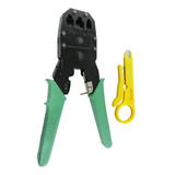 Testador De Cabos C Led Alicate Crimpar 100 Plug Rj45 Cat5e