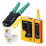 Testador De Cabos De Rede Rj45 Alicate Crimpador Rj45 11